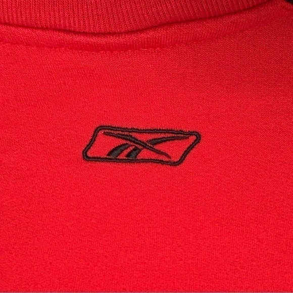 Taylor Swift FAV KC Chiefs red Y2K EUC embroidered logo black & gray stripe YL - Picture 4 of 10